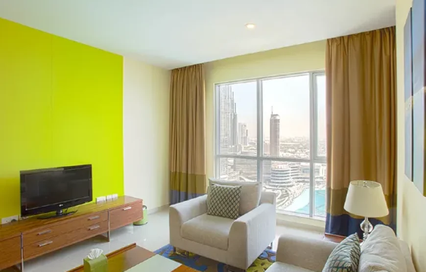 One Bedroom King Suite With Burj Khalifa Fountain View